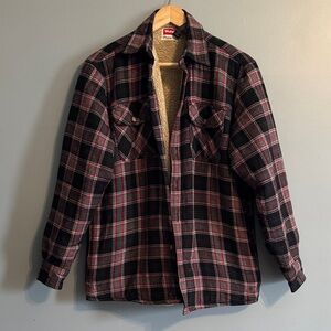 Wrangler Men's Plaid Shirt Jacket